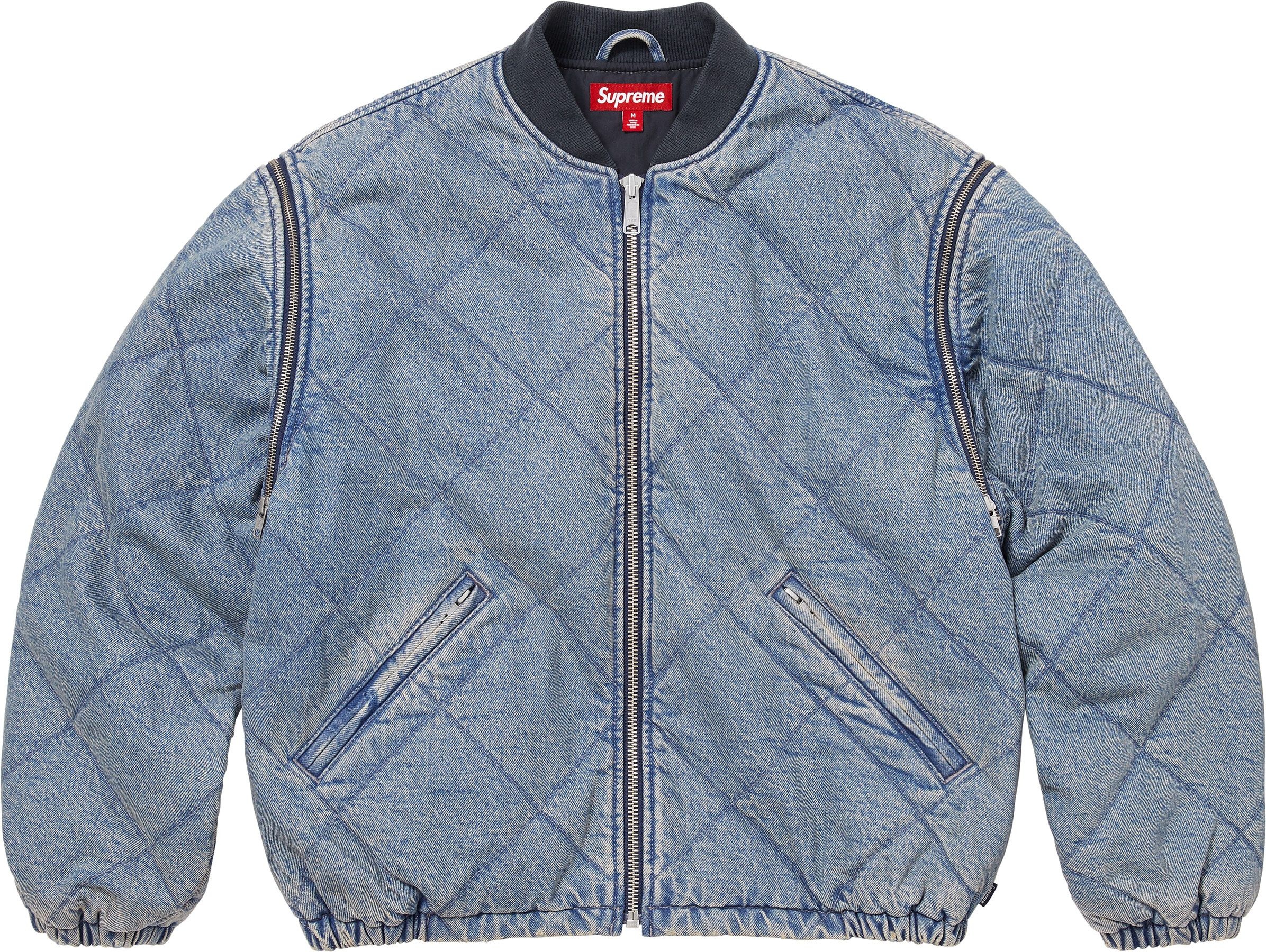 Zip-Off Sleeve Quilted Bomber Jacket view 21